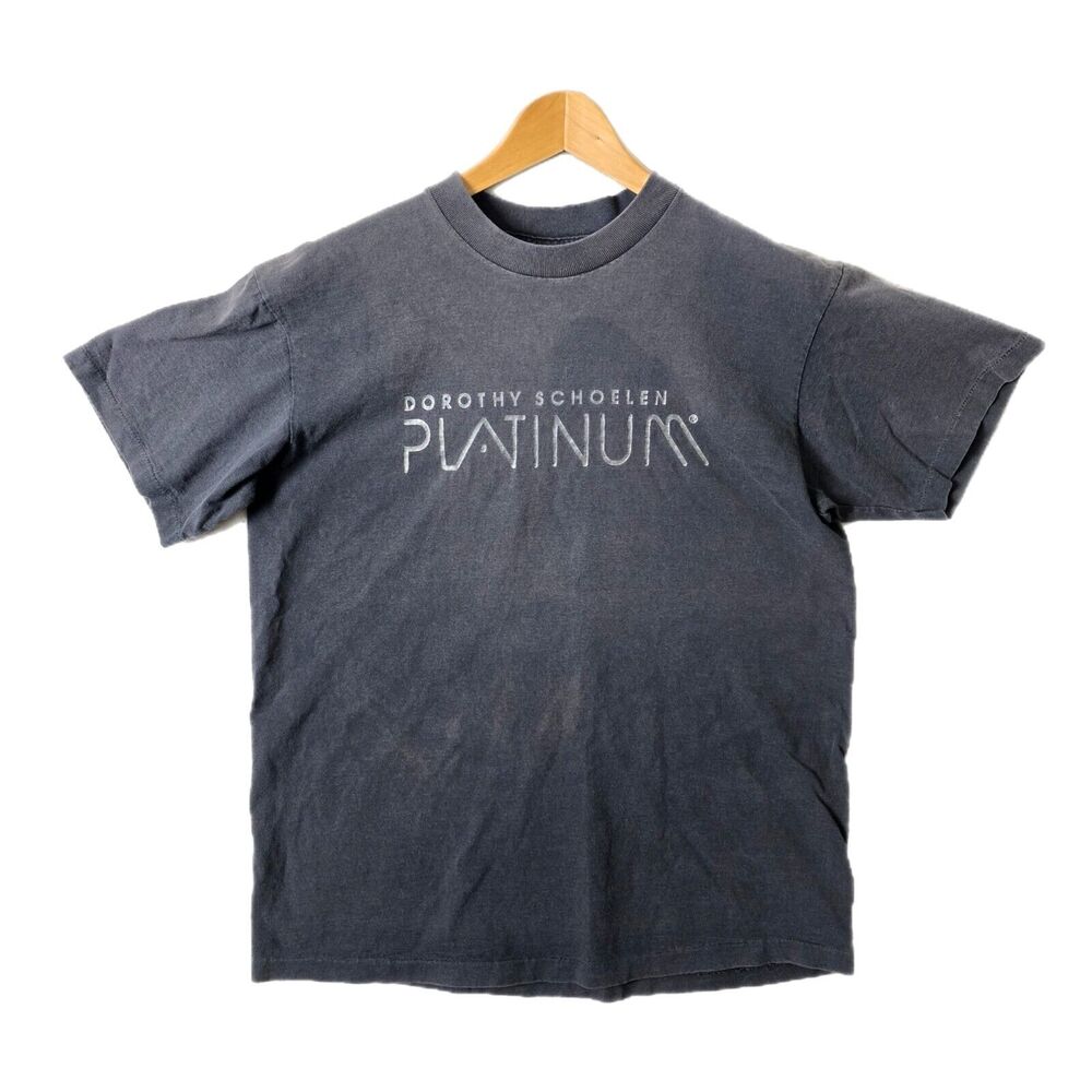 Vintage Dorothy‎ Schoelen Platinum T-shirt Size Large Single Stitch 90s USA